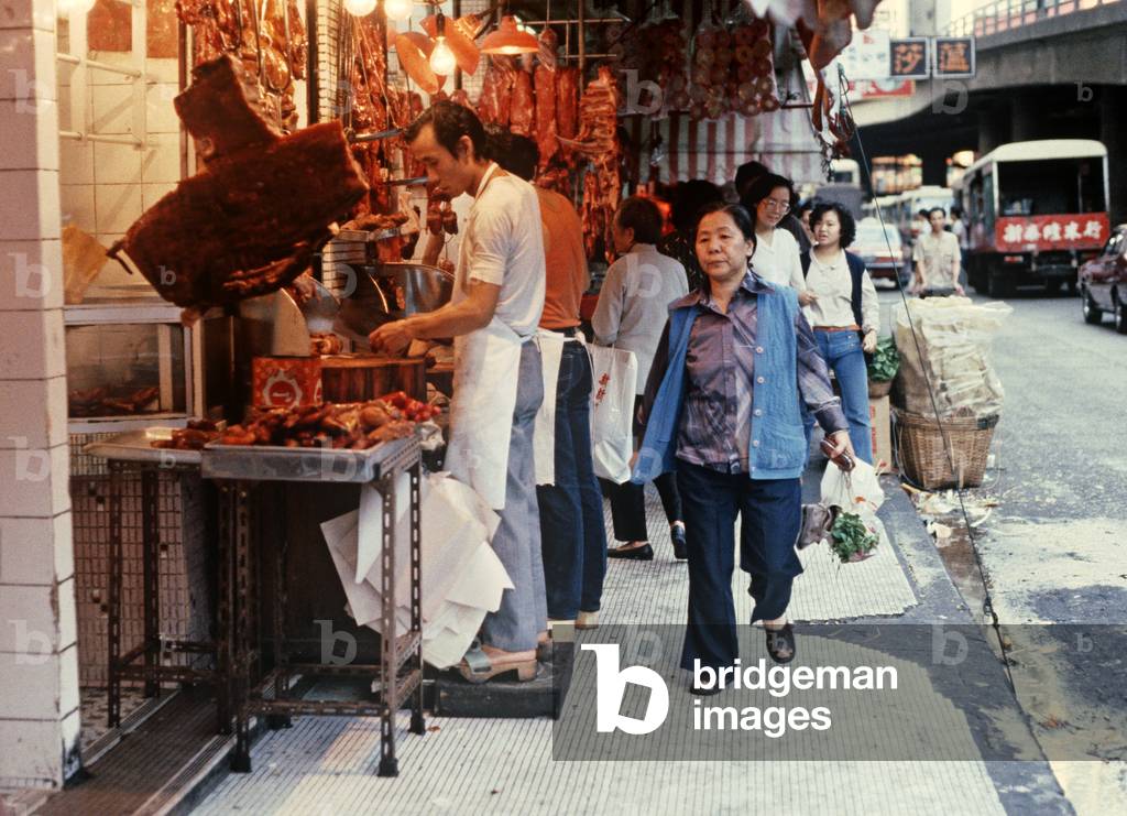 Street market, Hong Kong 1980s