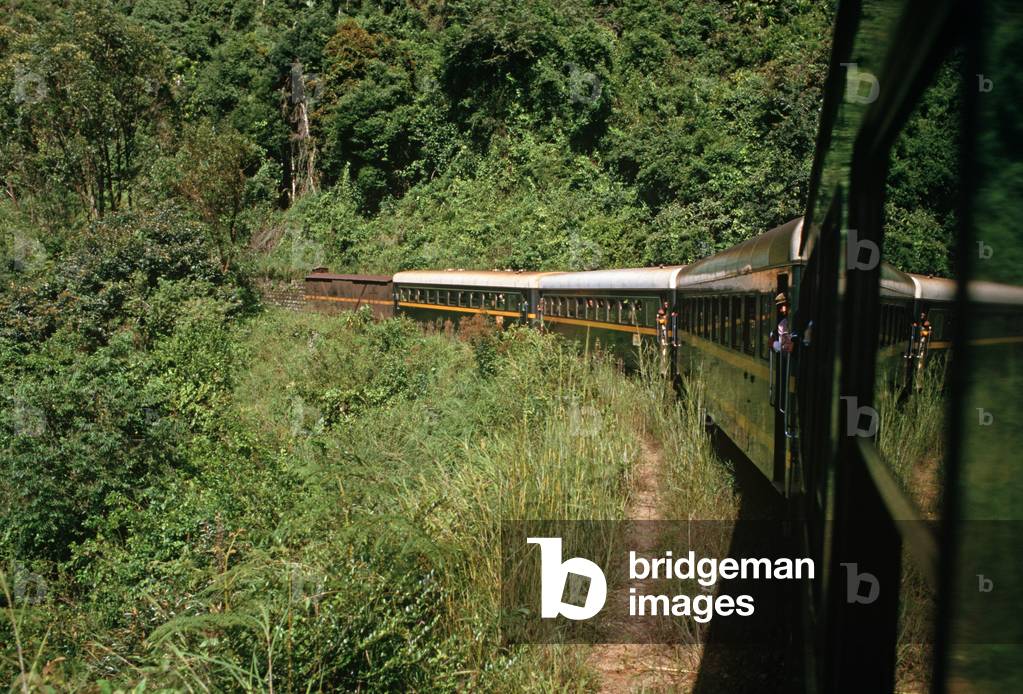 Train between Antananarivo and Perinet, Madagascar, East Africa, Africa, 1980s (photo)