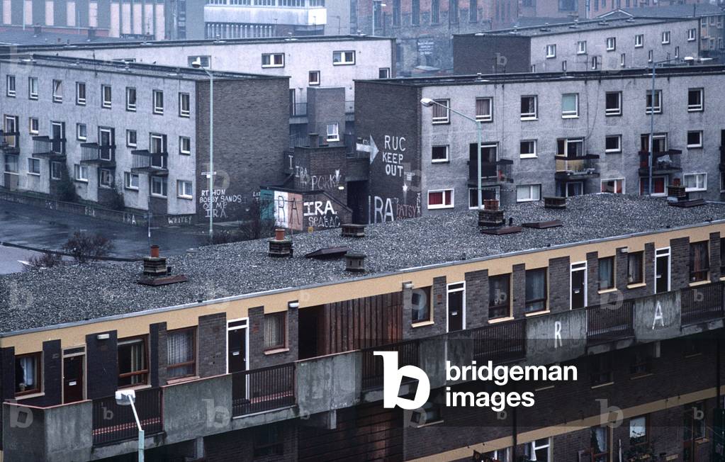 The Bogside, outside the Derry City Walls is largely a Catholic, Irish Republican Area (photo)