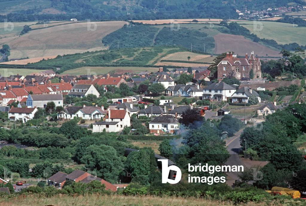 Steam train on the West Somerset Heritage Railway, Watchet, Somerset, England, UK, 1990 (photo)