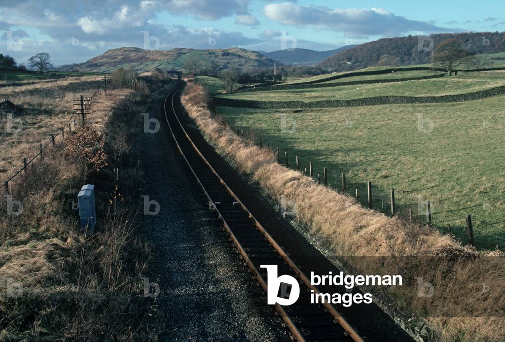 Oxenholme to Windermere railway line, Lake District, England, 1981 (photograph)