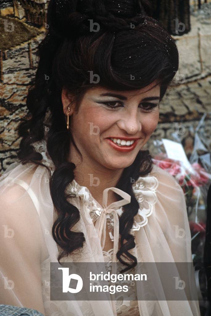 Palestinian bride at Palestinian wedding in West Bank, East Jerusalem, Israeli, Palestinian Authority, East Jerusalem (photo)