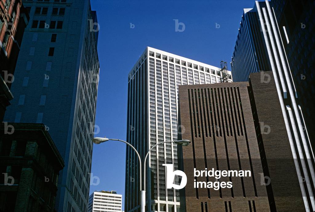 Financial District in Lower Manhattan, NYC, February 1973 (photo)