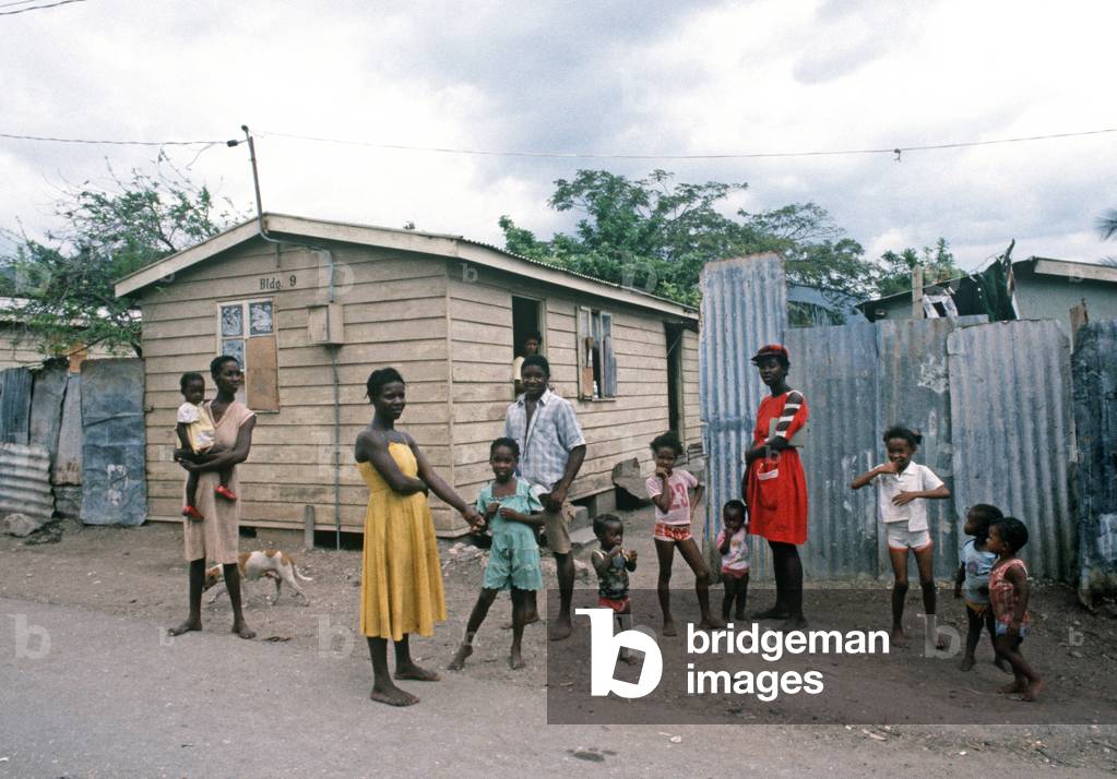 Shanty Town outside Kingston, Jamaica (photo)