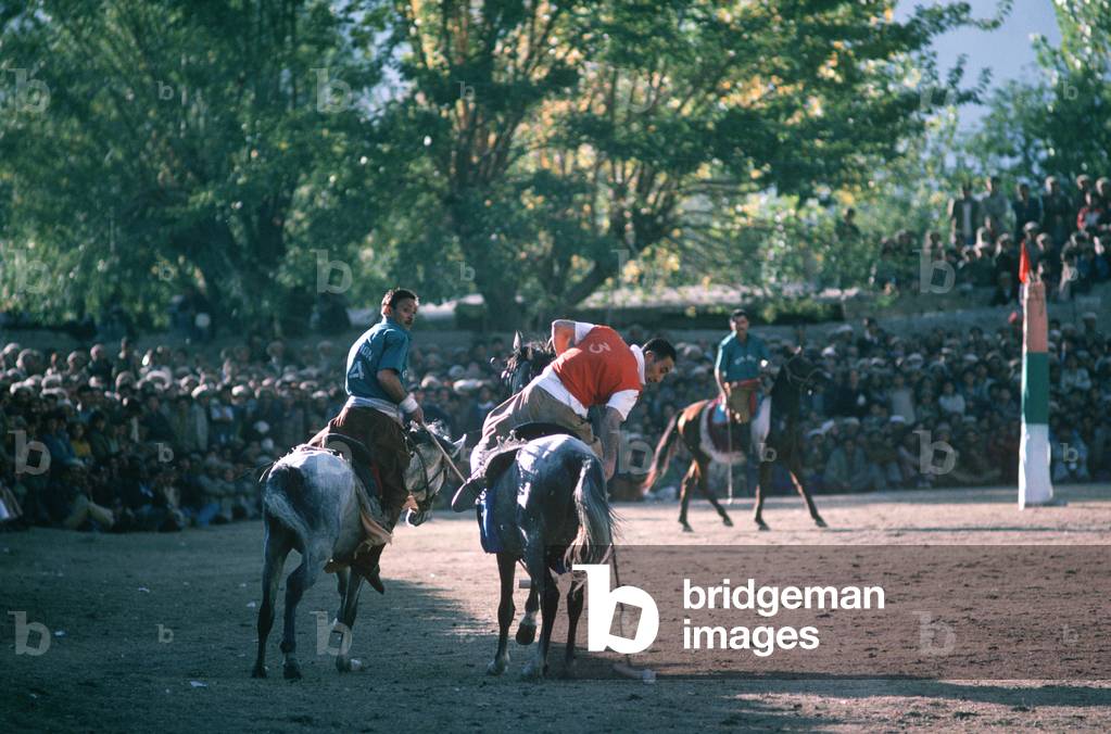 Polo game at the Aga Khan Shani Polo Stadium, Gilgit, Gilgit-Baltistan Administrative Area, Pakistan (photo)