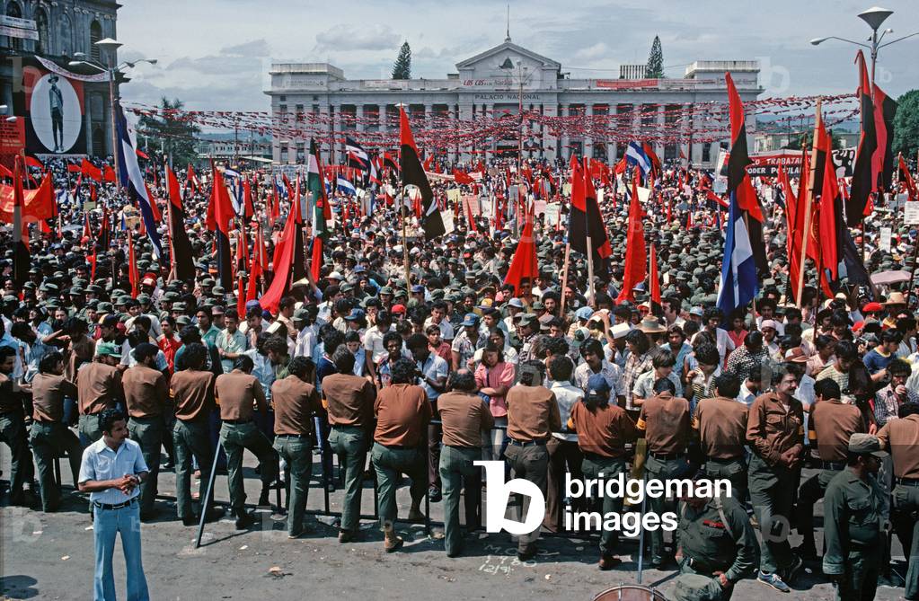 Sandinista May Day rally in Managua, Nicaragua, Central America (photo)