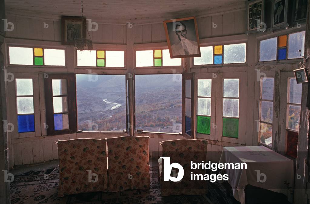 View overlooking Hunza Valley from ancient Baltit Fort, founded in the 1st Century,  Gilgit-Baltistan Administrative Area, Pakistan (photo)
