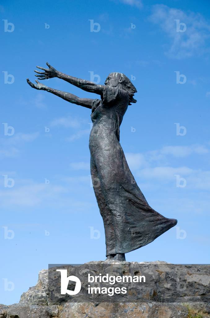 Rosses Point Sculpture Reflecting The Age Old Anguish Of Searfaring People Who Watchd And Waited For The Return Of Loved Ones. (photo)