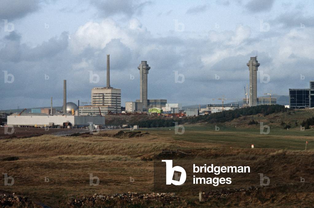 Sellafield nuclear fuel reprocessing site on the Cumbrian coast line, North West England, 1981 (photograph)