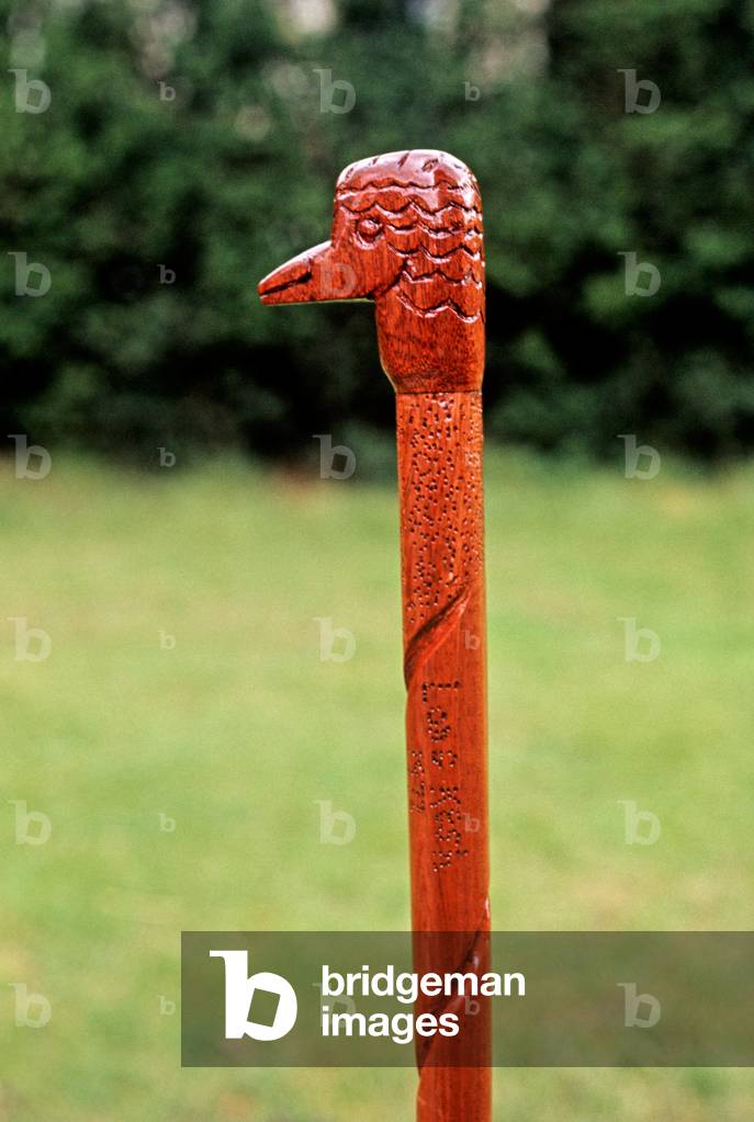 Walking Stick made by Republican Prisoners in Long Kesh Internment Camp during The Troubles, Northern Ireland, Long Kesh, 1972 (photo)