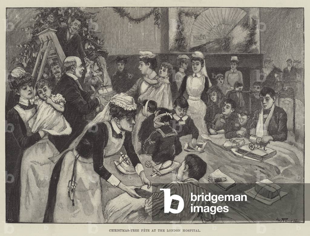 Christmas-Tree Fete at the London Hospital (engraving)