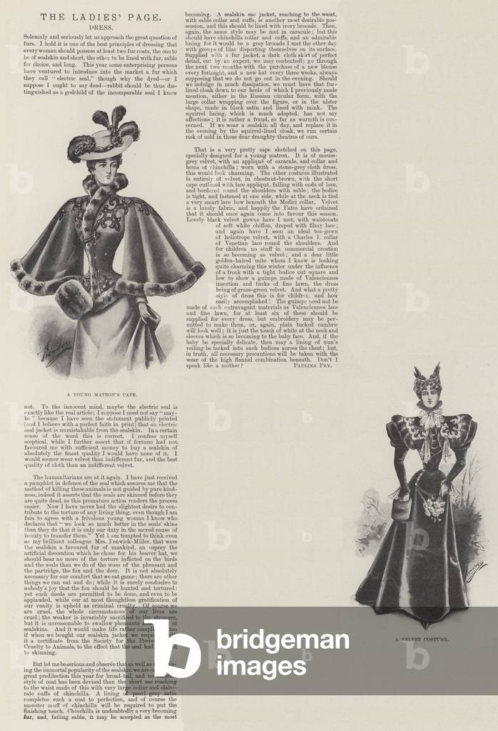 The Ladies' Page, Dress (litho)