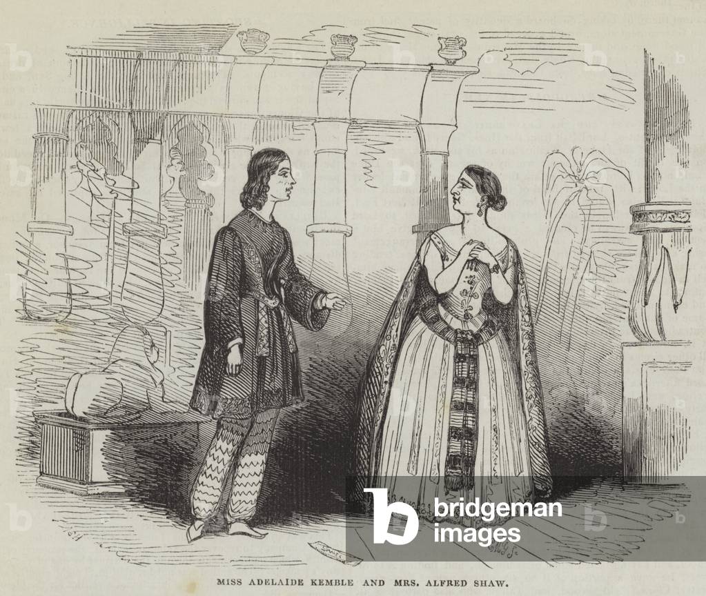 Miss Adelaide Kemble and Mrs Alfred Shaw (engraving)