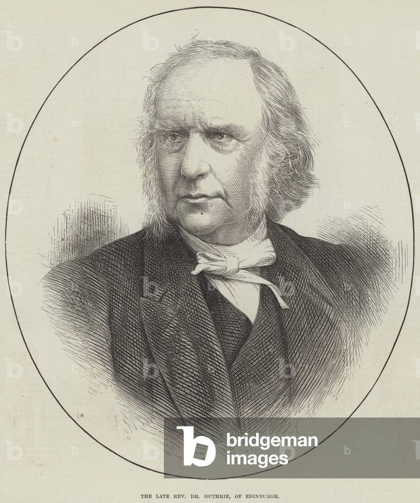 The Late Reverend Dr Guthrie, of Edinburgh (engraving)