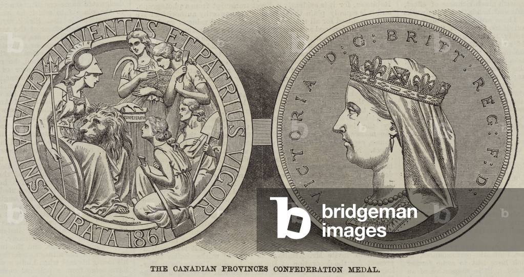 The Canadian Provinces Confederation Medal (engraving)