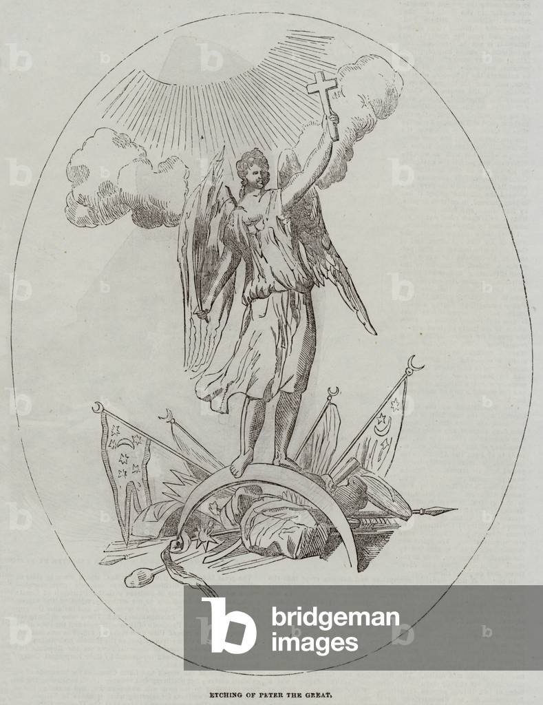 Etching of Peter the Great (engraving)