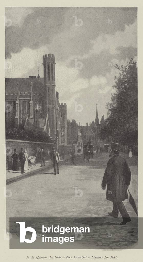 The Five Years' Tryst, by Walter Besant (litho)