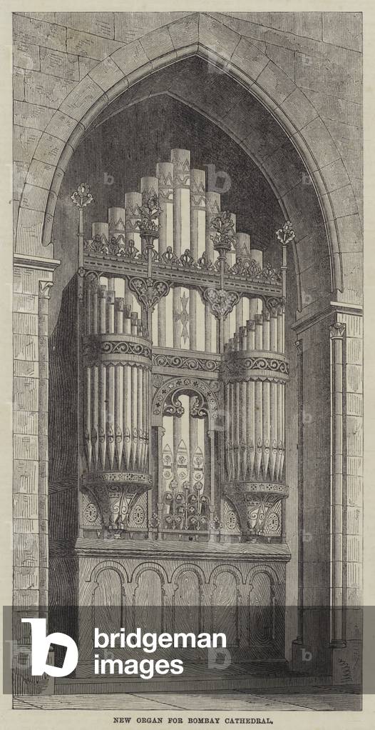New Organ for Bombay Cathedral (engraving)