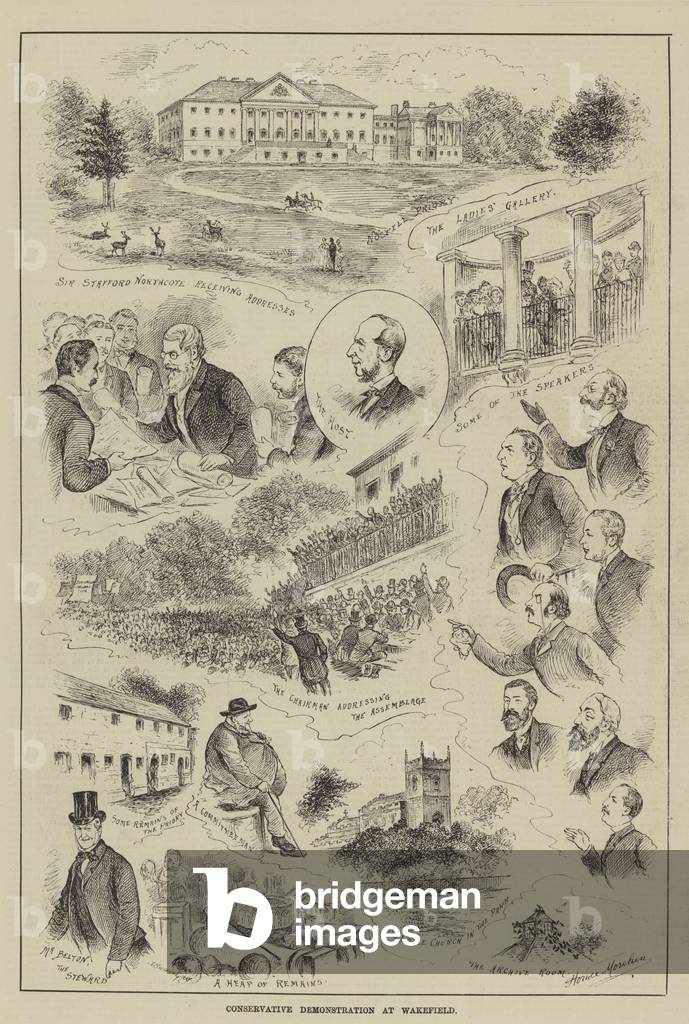 Conservative Demonstration at Wakefield (engraving)