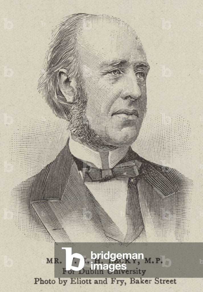 Mr W E H Lecky, MP (engraving)