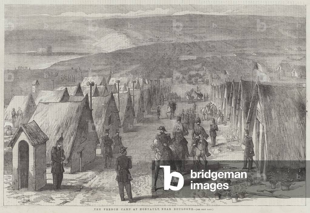 The French Camp at Honvault, near Boulogne (engraving)