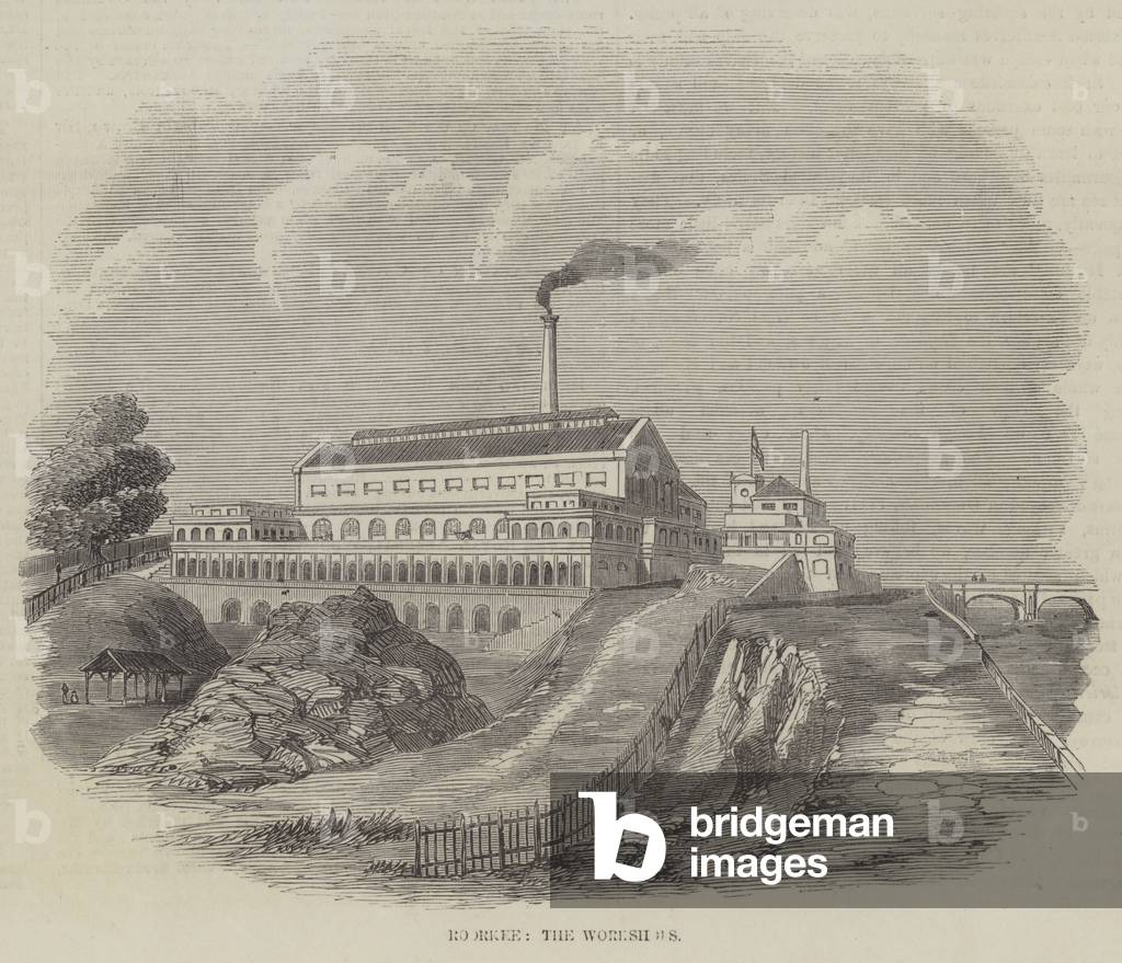 Roorkee, the Workshops (engraving)