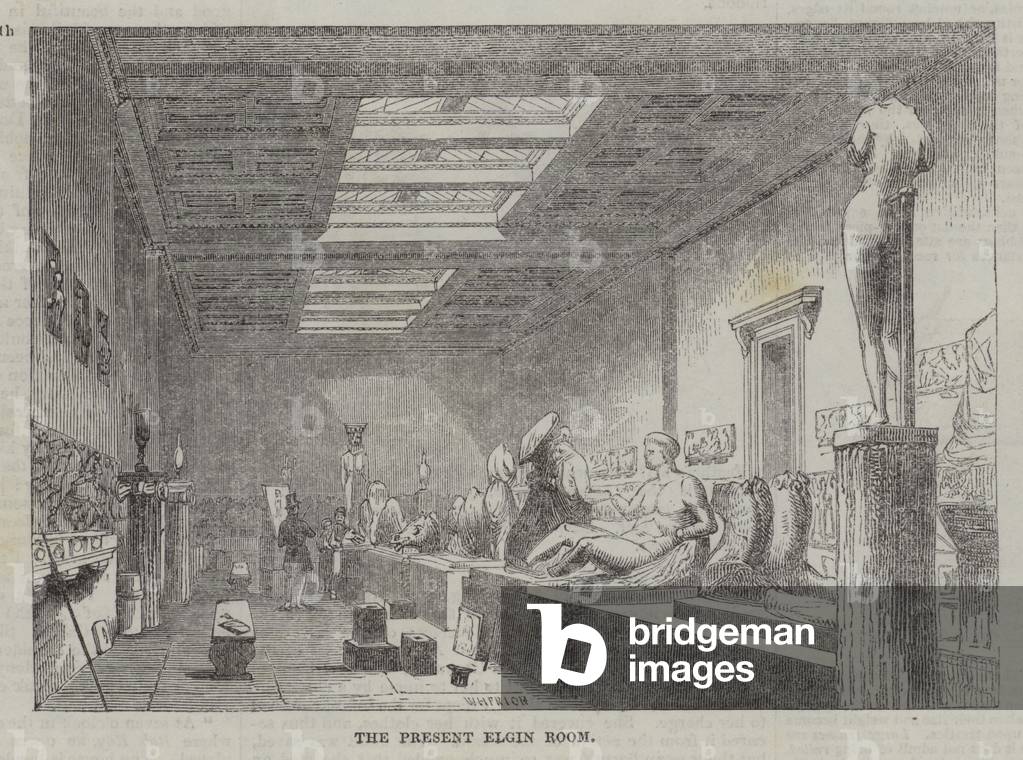 The Present Elgin Room at the British Museum (engraving)