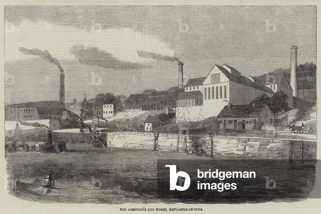 The Armstrong Gun Works, Newcastle-on-Tyne (engraving)