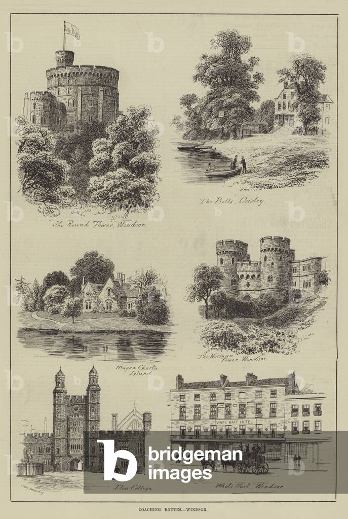 Coaching Routes, Windsor (engraving)