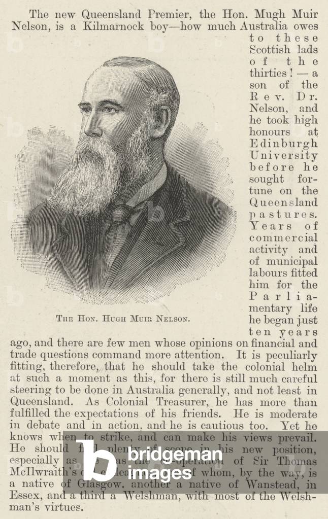 The Honourable Hugh Muir Nelson (engraving)