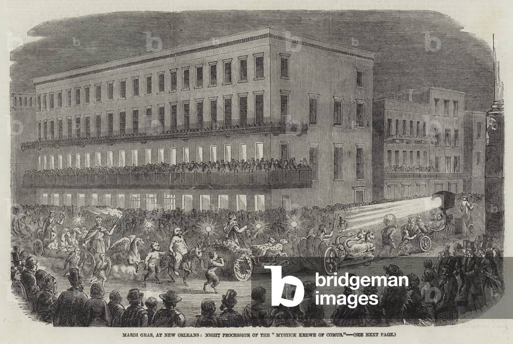 Mardi Gras, at New Orleans, Night Procession of the 
