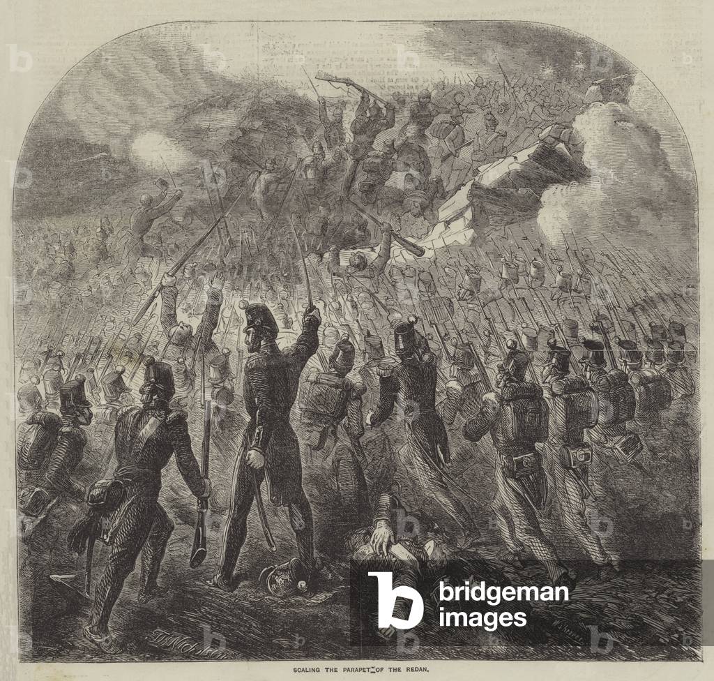 Scaling the Parapet of the Redan (engraving)