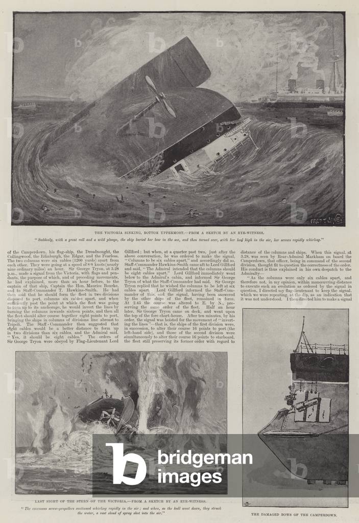 The Loss of the Victoria (litho)