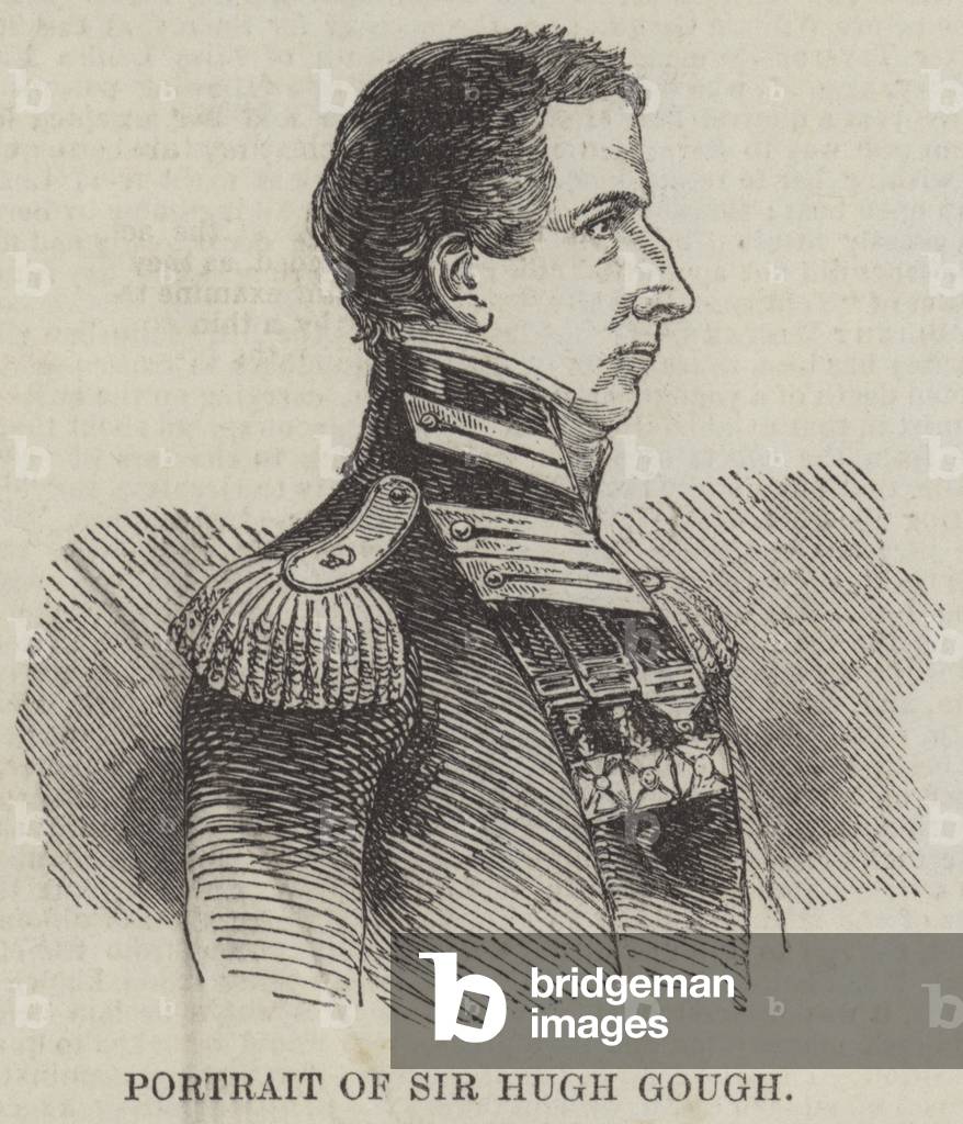 Portrait of Sir Hugh Gough (engraving)