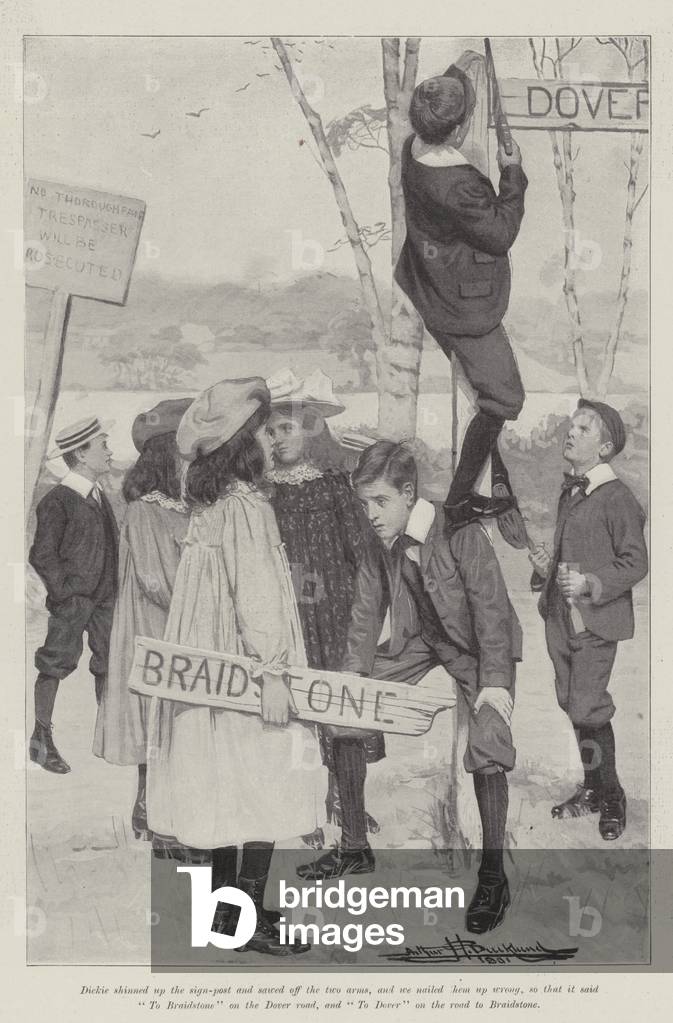 The Dragon's Teeth; or, Army-Seed, by E Nesbit (litho)