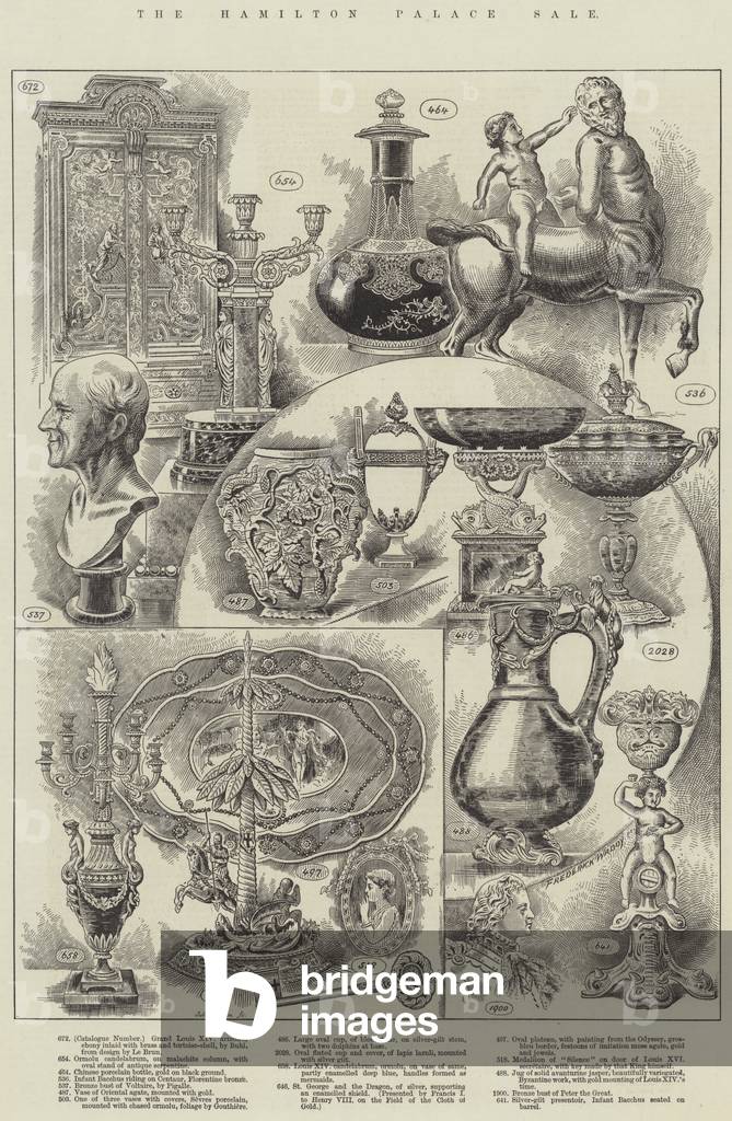 The Hamilton Palace Sale (engraving)