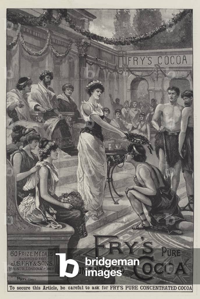 Advertisement, Fry's Pure Concentrated Cocoa (engraving)