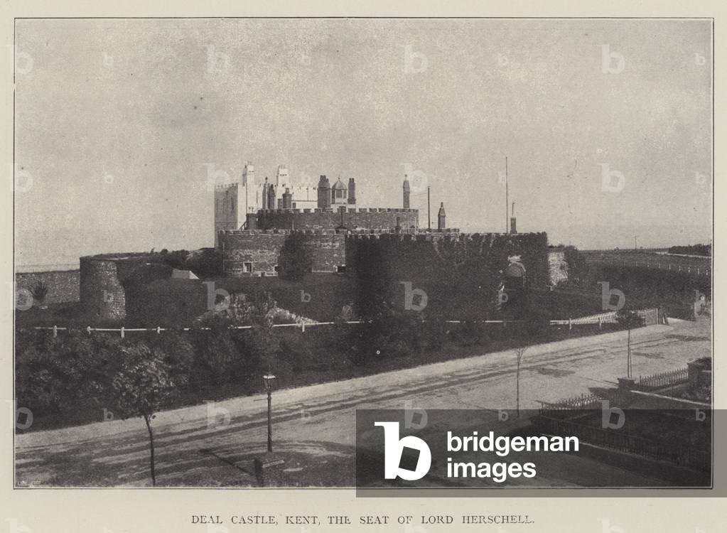 Deal Castle, Kent, the Seat of Lord Herschell (b/w photo)