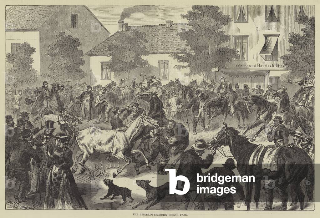 The Charlottenburg Horse Fair (engraving)