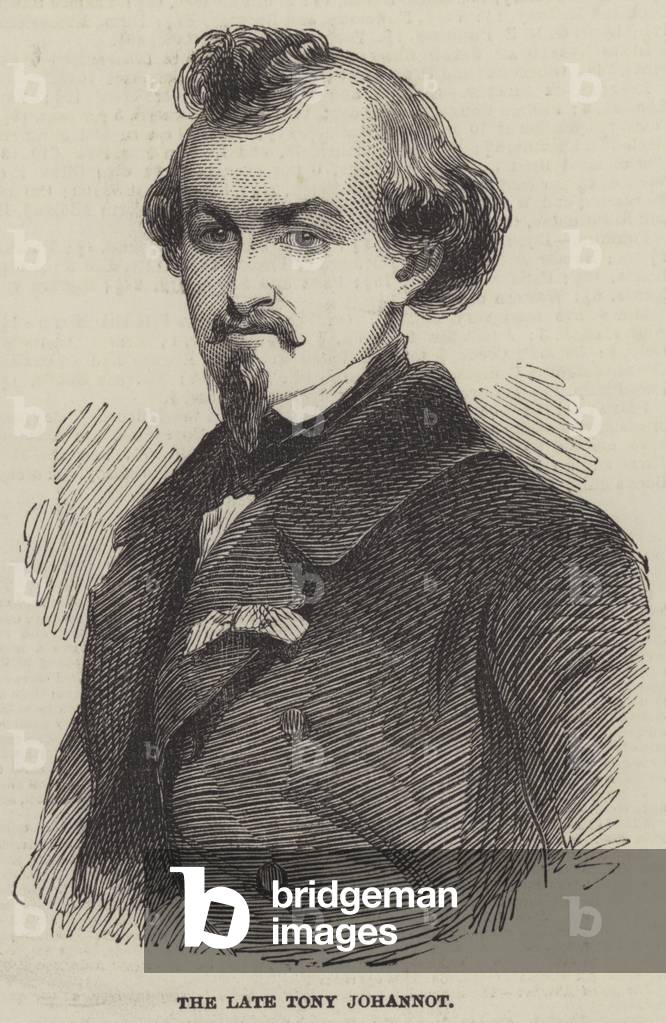The late Tony Johannot (engraving)
