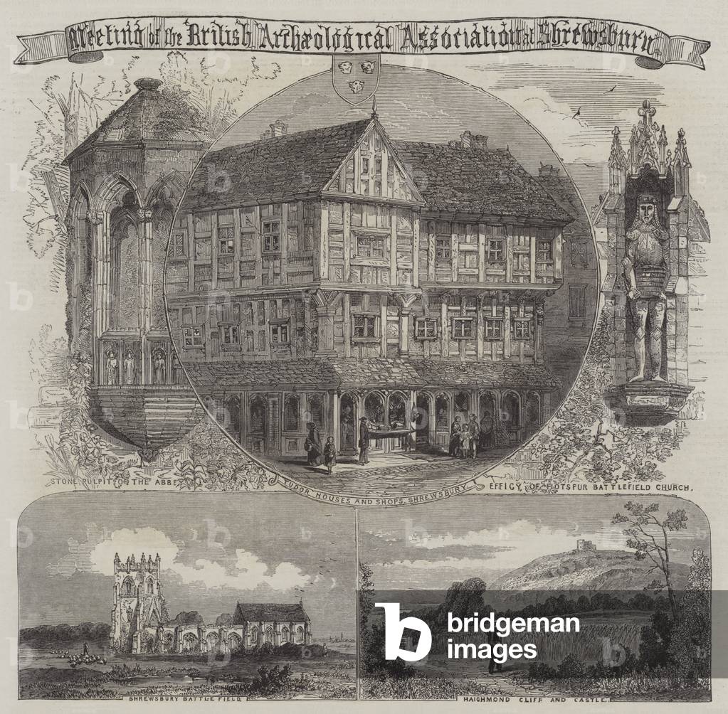 British Archaeological Association at Shrewsbury (engraving)