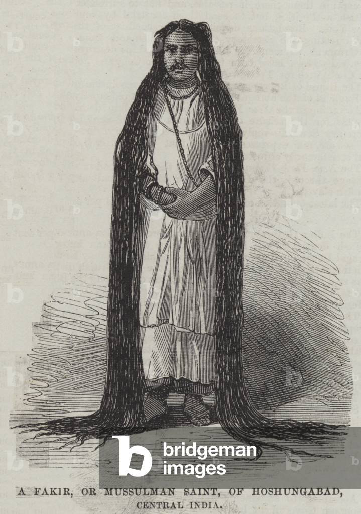 A Fakir, or Mussulman Saint, of Hoshungabad, Central India (engraving)