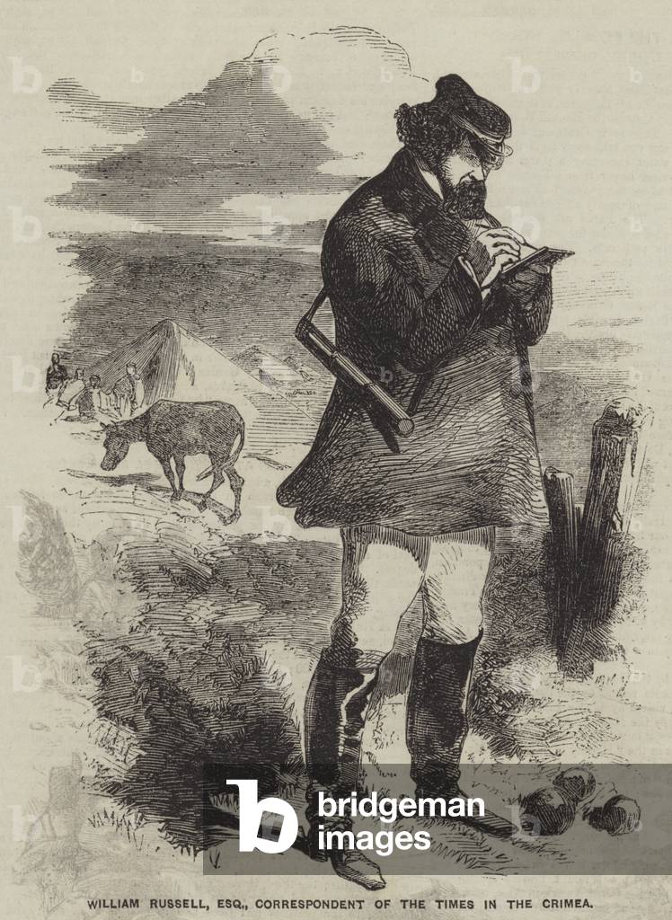 William Russell, Esquire, Correspondent of The Times in the Crimea (engraving)