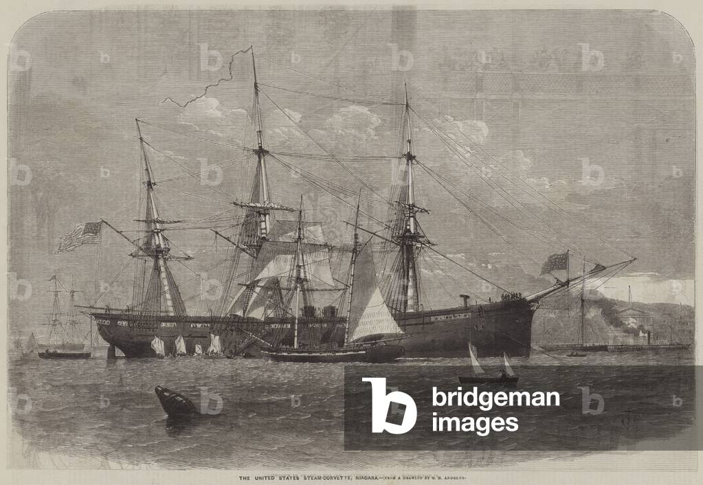 The United States Steam-Corvette, Niagara (engraving)