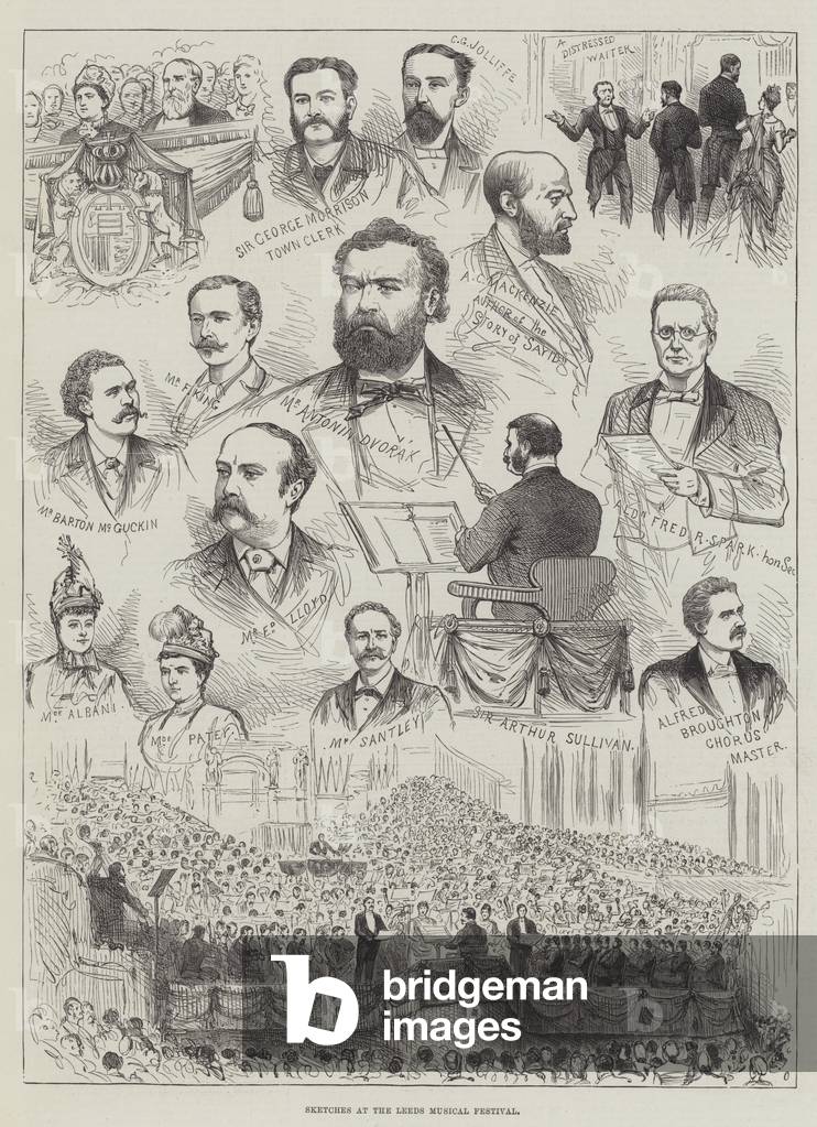 Sketches at the Leeds Musical Festival (engraving)