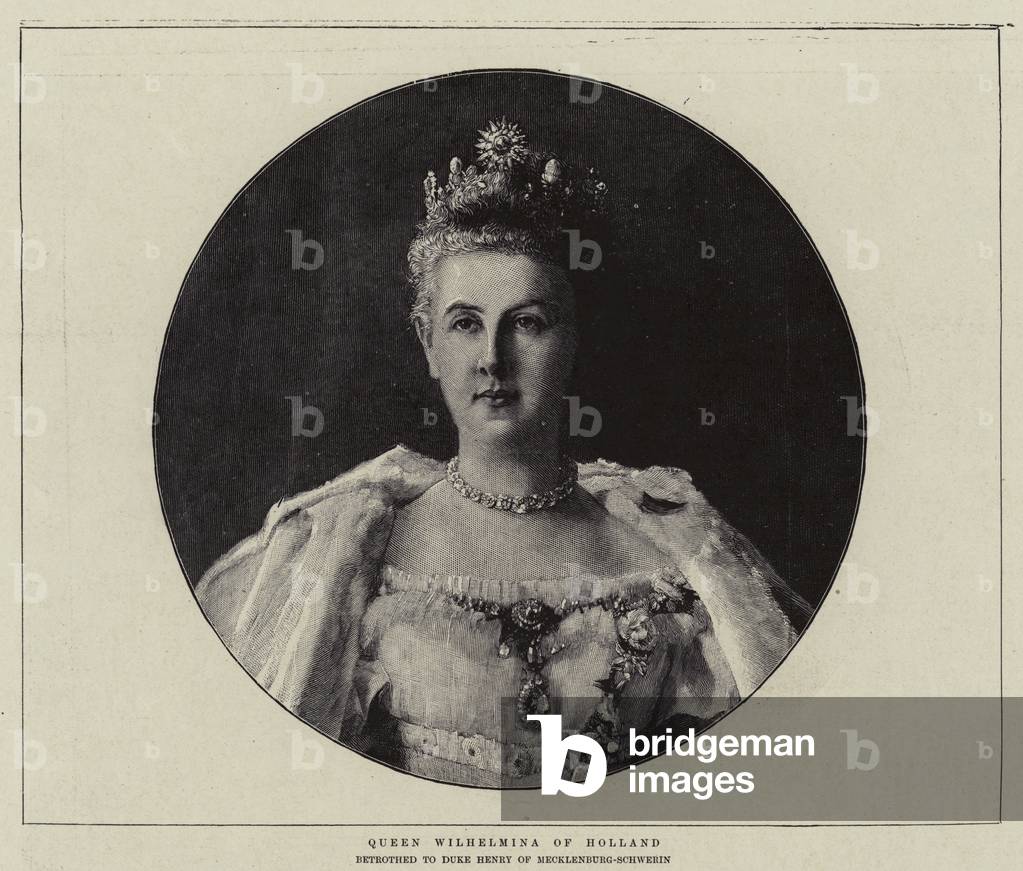 Queen Wilhelmina of Holland (engraving)