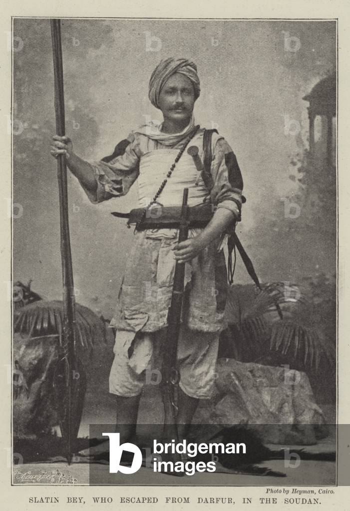 Slatin Bey, who escaped from Darfur, in the Soudan (b/w photo)