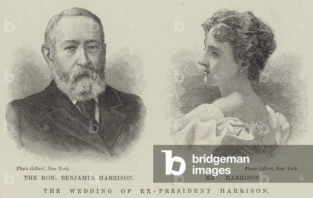 The Wedding of Ex-President Harrison (engraving)