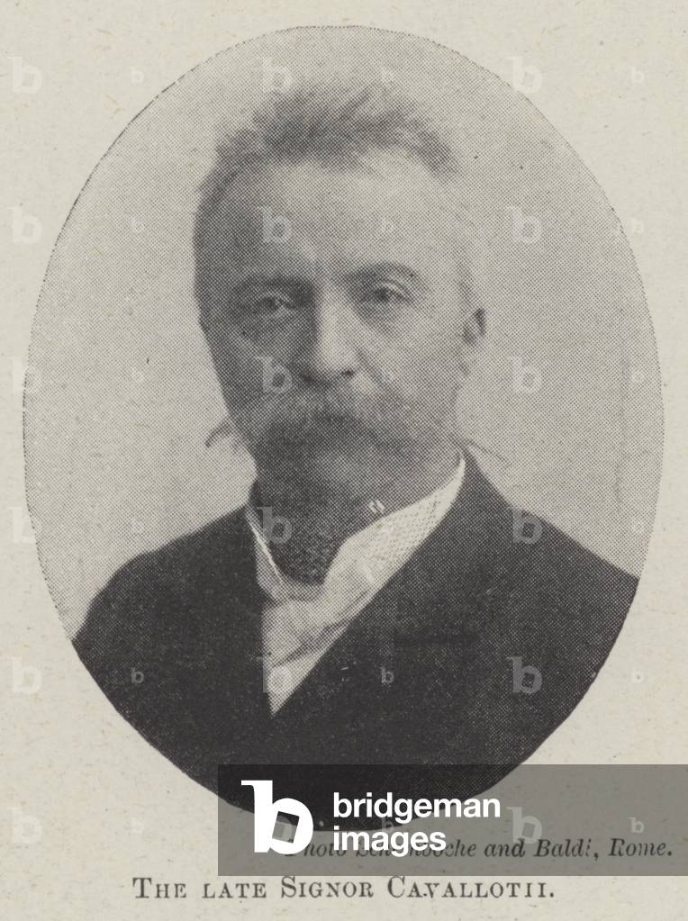 The late Signor Cavallotti (engraving)