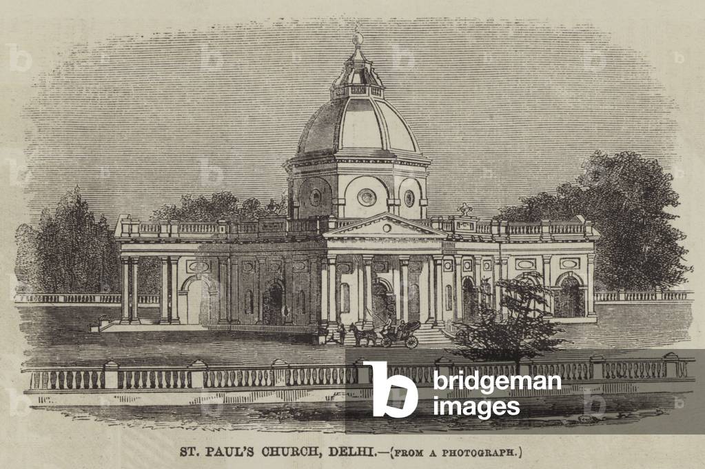 St Paul's Church, Delhi (engraving)